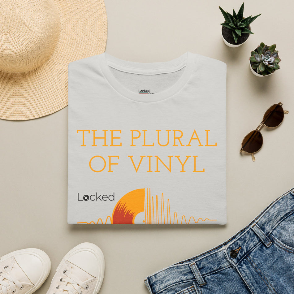 “The Plural of Vinyl is Vinyl” Tee