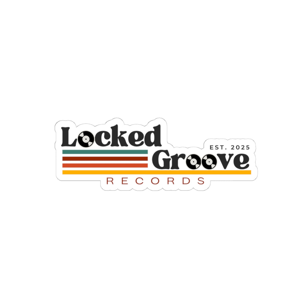 Locked Groove Records Kiss-Cut Sticker