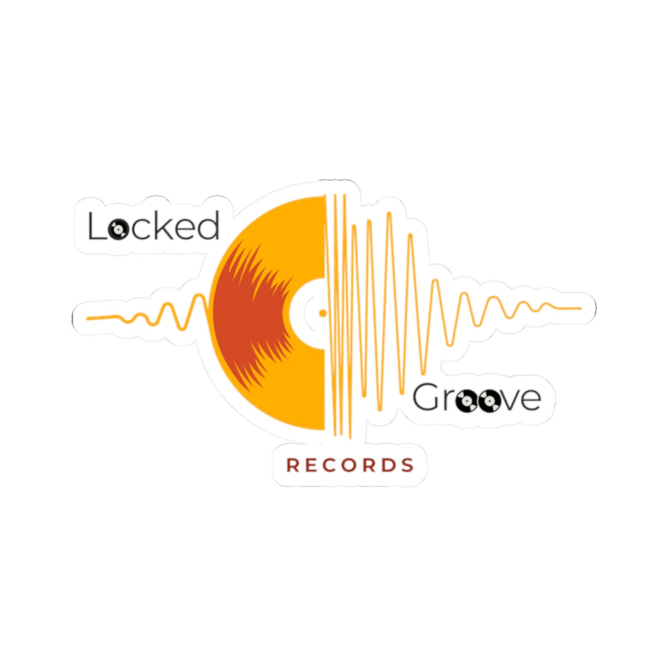 Locked Groove Records Vinyl Kiss-Cut Sticker
