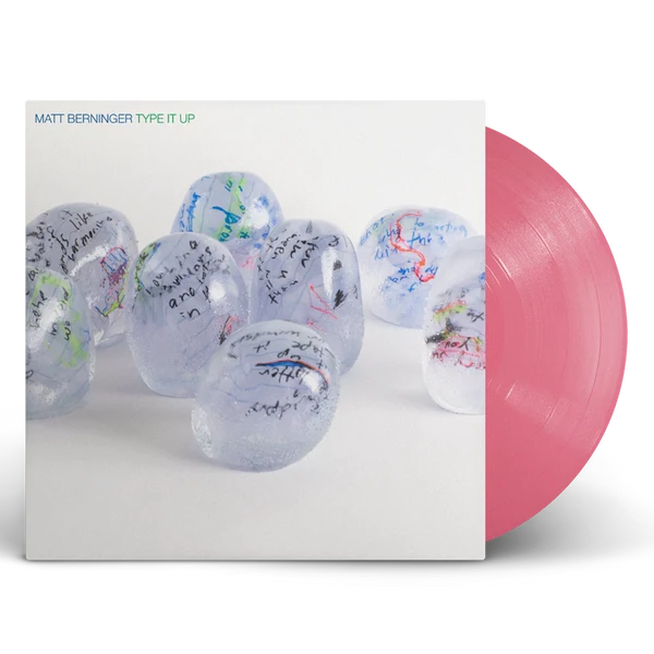 Matt Berninger Type It Up EP - Opaque Hot Pink Signed Vinyl