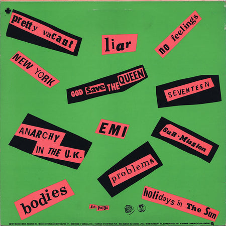 Sex Pistols - Never Mind the Bollocks LP - Locked Groove Records