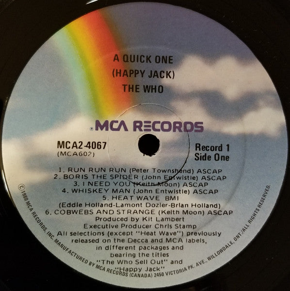 The Who – A Quick One (Happy Jack) / The Who Sell Out