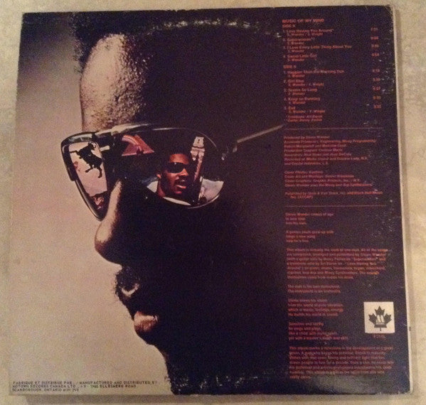 Stevie Wonder - Music of my Mind LP - Locked Groove Records