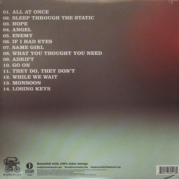 Jack Johnson – Sleep Through The Static 2LP