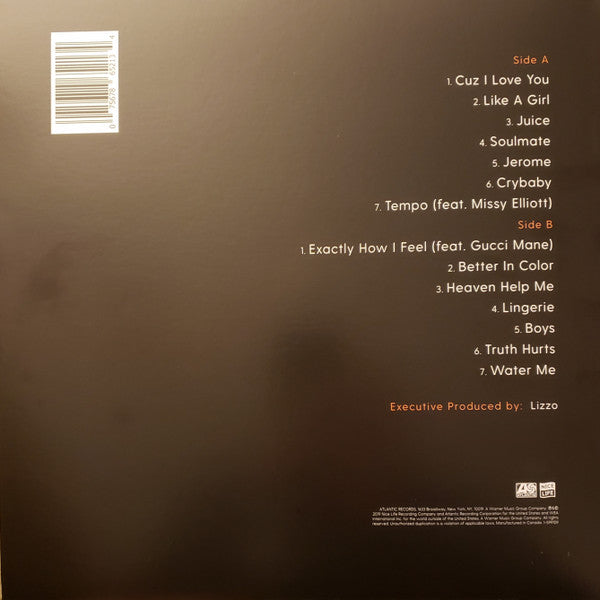 Lizzo - Cuz I Love You Clear Vinyl