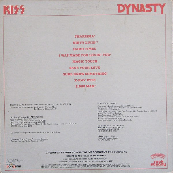 Kiss – Dynasty