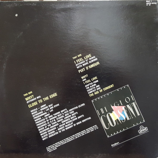 Bronski Beat – Why? 12" EP