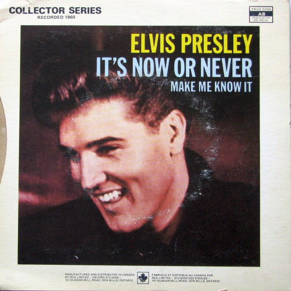 Elvis Presley – It's Now or Never/Make me Know it 7"