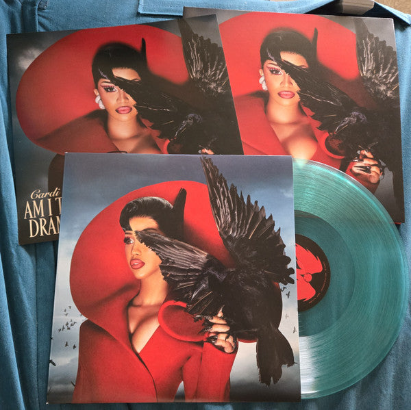 Cardi B – Am I The Drama? Coke Bottle Vinyl Alternate Cover Signed Art Card