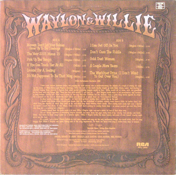 Waylon Jennings & Willie Nelson – Waylon & Willie