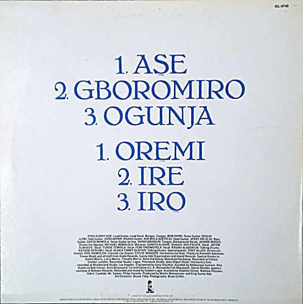 King Sunny Ade & His African Beats – Aura