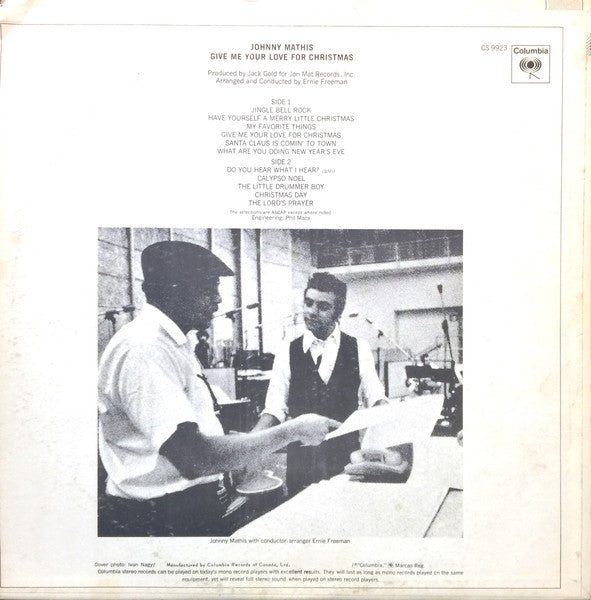Johnny Mathis - Give Me Your Love For Christmas
