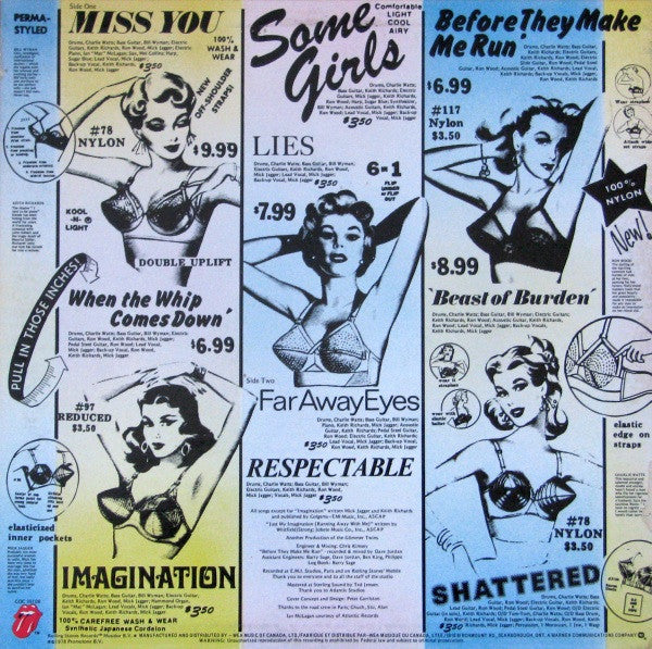 The Rolling Stones - Some Girls (Faces removed Version) LP