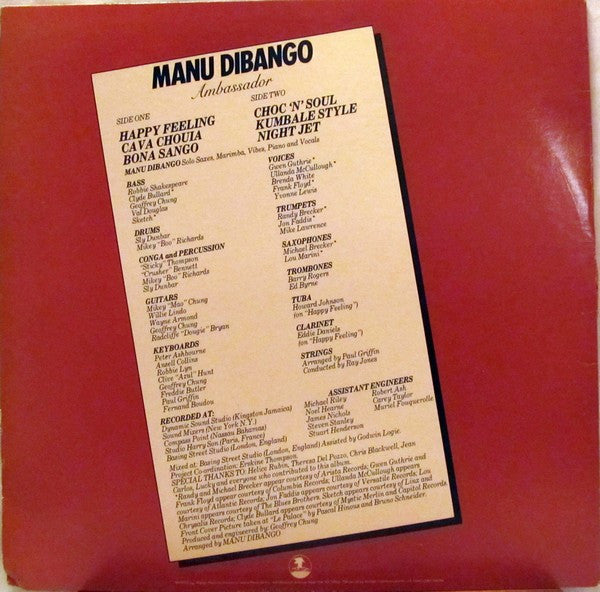 Manu Dibango – Ambassador