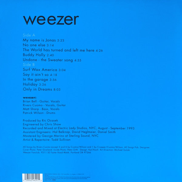 Weezer - Weezer (The Blue Album) LP