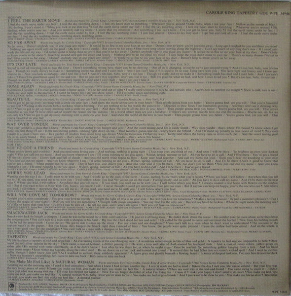 Carole King – Tapestry