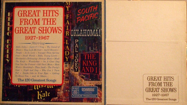 Great Hits From The Great Shows 1927-1967 Boxset - Locked Groove Records