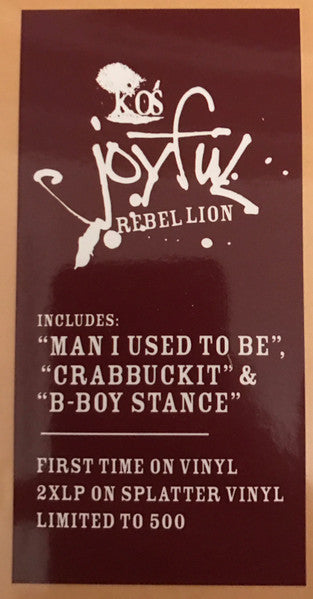 K-OS - Joyful Rebellion Clear w/ Yellow and Red Splatter - Locked Groove Records